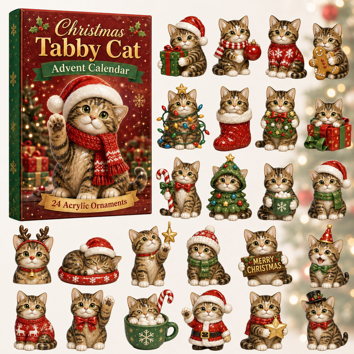 Christmas Tabby Cat Advent Calendar 2026 - 24-Day Festive Countdown, Acrylic Charms Blind Box - Gift For Cat Lovers bb91b10f-a977-48d8-8cde-eb1963bdcf77-tabby-cat.jpg