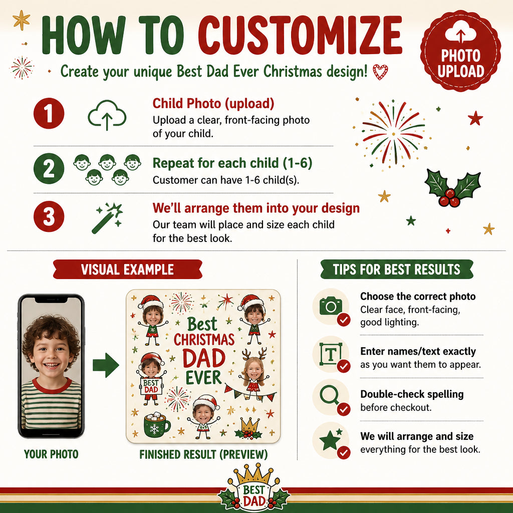 Best Dad Ever Christmas - How to customize