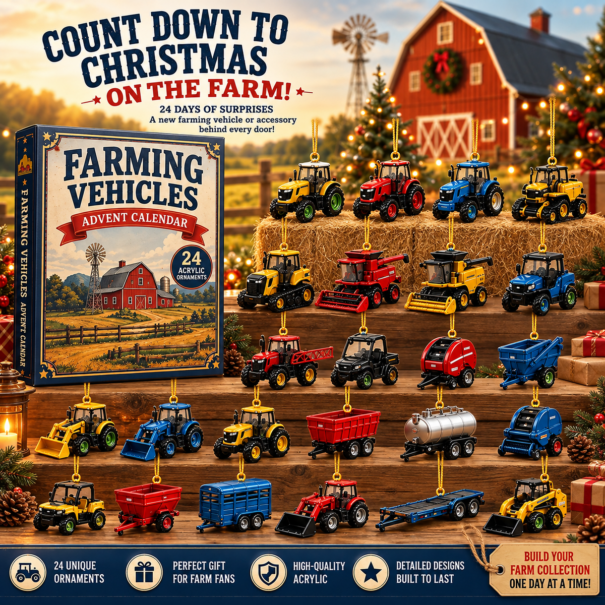 Farming Vehicles World Advent Calendar 2026 - 24-Day Festive Countdown, Acrylic Charms Blind Box bcb3e9f5-ed29-47ed-b414-efd6ca404615-1.png
