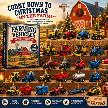 Farming Vehicles World Advent Calendar 2026 - 24-Day Festive Countdown, Acrylic Charms Blind Box bcb3e9f5-ed29-47ed-b414-efd6ca404615-1.png