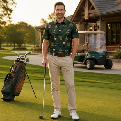 Golf & Bourbon Vintage Icon AOP Polo - Polo shirt - All over printed bd930308-ca82-45b7-8b22-06f2c92ad8df.jpg
