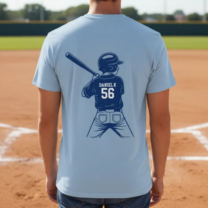 Personalized Baseball Mom Shirt Custom Kids Name & Number Tee