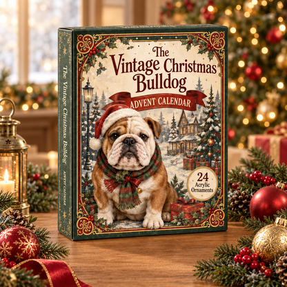 The Vintage Christmas Bulldog Advent Calendar 2026 - 24-Day Festive Countdown, Acrylic Charms Blind Box - Gift For Bulldog Lovers beb3e92d-5be3-4d1d-9dc2-1956a5dfa48b-christmas-bulldog-box.png