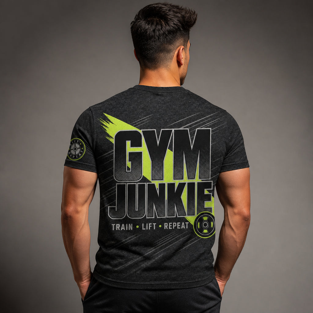 Gym Junkie Bold AOP Tee - T-Shirt - All over printed bec8f60e-7d4b-4f76-8684-6b95636e4da3.jpg