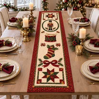 Christmas Quilted Table Runner, Traditional Red Green Holiday Table Decor, Holiday Winter Dining Table Decor, Festive Farmhouse Xmas Decor bee3aec6-7ea1-4728-9d08-c168ee02803a-banner-1.png