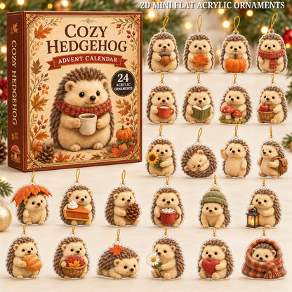 Cozy Hedgehog Advent Calendar 2026 - 24-Day Festive Countdown, Acrylic Charms Blind Box - Gift For Hedgehog Lovers bf1ad592-4d4e-40d4-9ac8-d70fc37cbe49-hedgehog-text.png