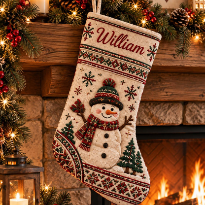 Personalized Christmas Stocking, Custom Name Printed Holiday Sock, Reindeer Santa Snowman Family Mantel Decor, Xmas Keepsake Gift bfed9557-d182-4b15-aa52-b9674023625b-4.png