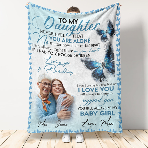 Personalized Fleece Blankets With Pictures - To My Daughter You Will Always Be My Baby Girl - Mom To Daughter, Personalized Gift For Daughter blanket_8.png