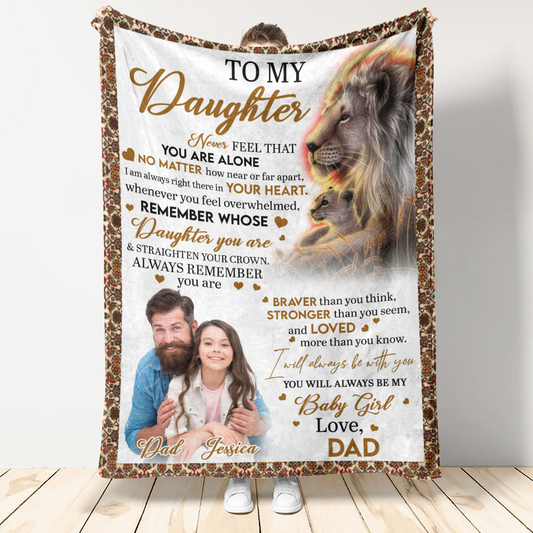 Lion Dad To My Daughter Blanket Gift For Daughter blanket_d954acfb-dd1d-4832-8802-0c8c4746b6de.png