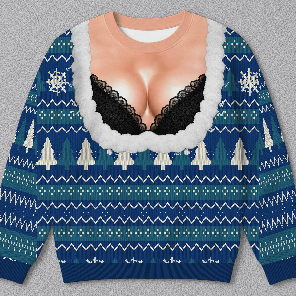 Light Up The Holiday Party - Personalized Ugly Christmas Sweatshirt