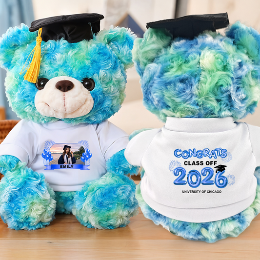 Custom Class Of 2026 Personalized Graduation Teddy Bear