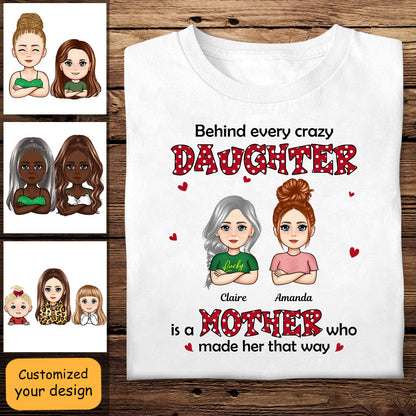 Polka Dot Pattern Mom And Daughters - Personalized Apprael - Mother's Day, Gift For Mother bn-fb-64228f422567710008c48596-fix.jpg