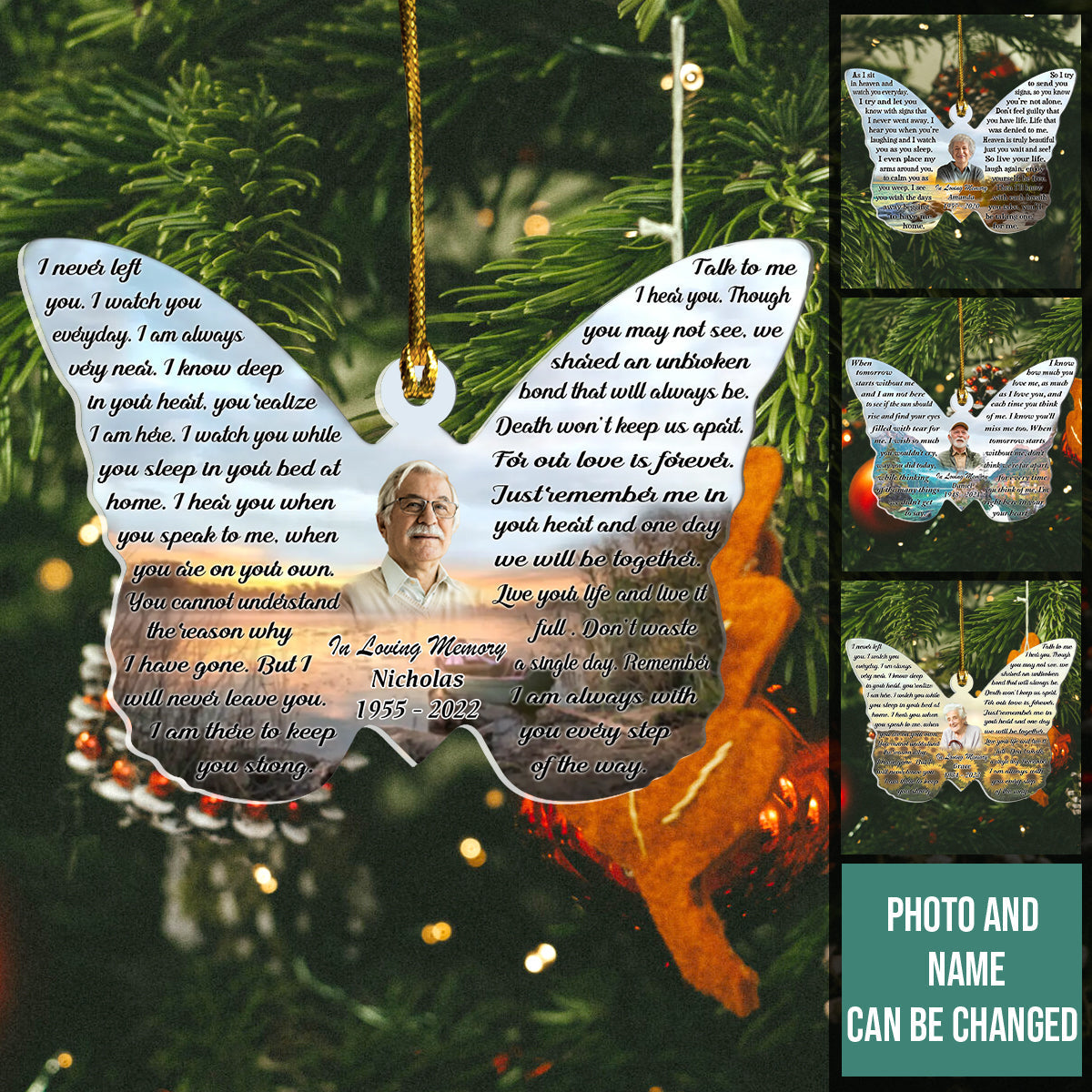 As I Sit In Heaven Custom Photo - Personalized Shape Ornament - Gift For Family, Memorial, Christmas Gift bn-fb-64f6913d8dfb3700088a47ba.jpg