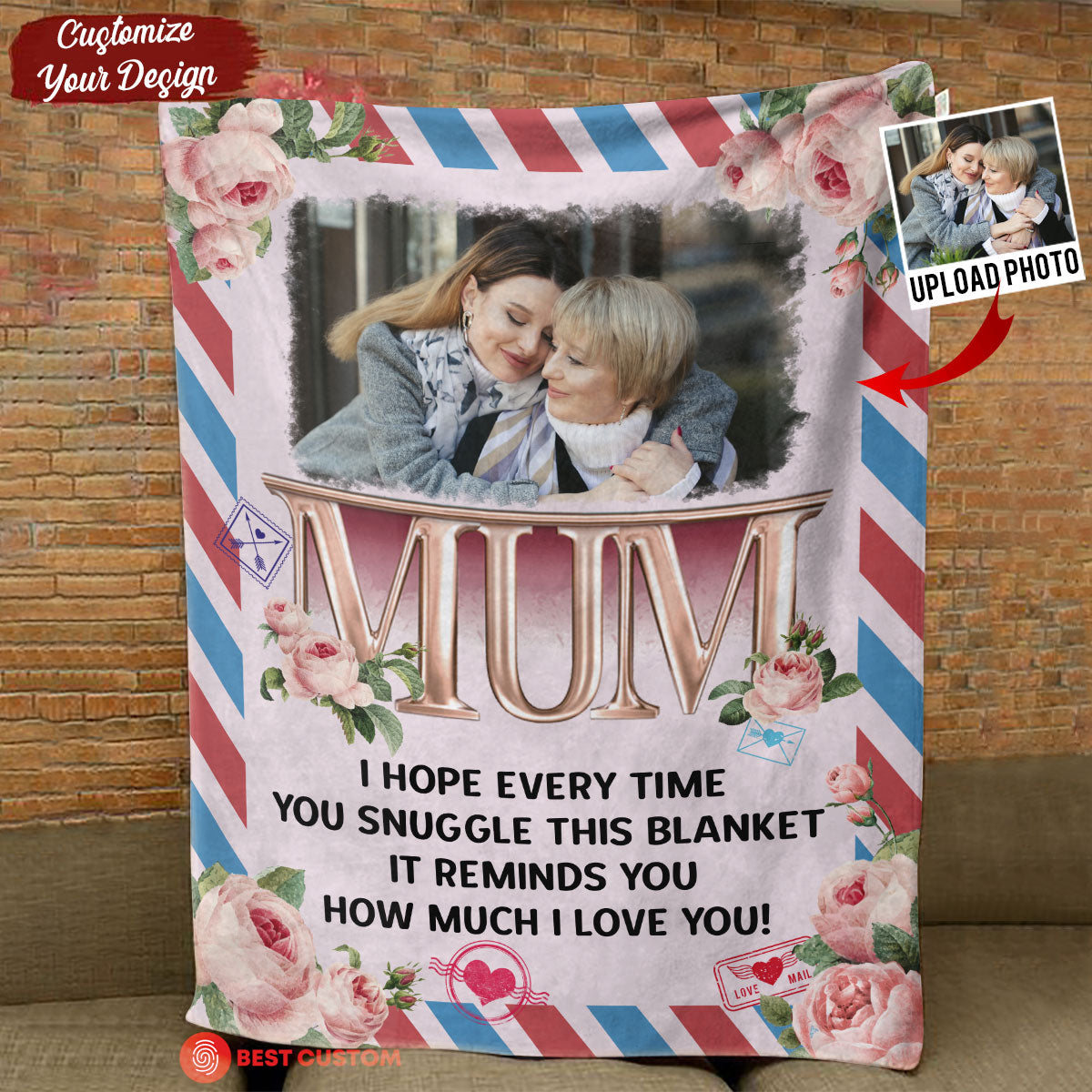 This Blanket Will Remind You How Much We Love You - Personalized Blanket - Birthday Mother's Day Gift For Mum, Mom bn-fb_03cac292-9545-49ce-ac49-f4a199a79838.jpg