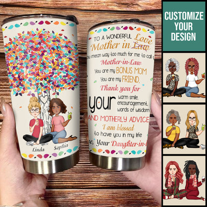 To A Wonderful Mother In Law, You Are My Bonus Mom - Personalized Tumbler - Gift for Mother-in-law, Mother's Day bn-fb_7ee01bcf-3f6b-40f8-9dc7-84838b129f31.jpg