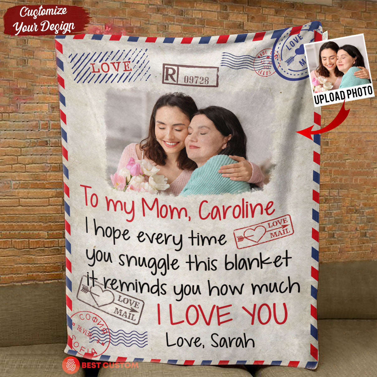 Snuggle This Blanket, Mom - Personalized Blanket - Mother's Day, Loving Gift For Mom, Mother, Mommy - From Daughter, Son bn-fb_8ff70578-d860-4f70-aaca-af70202ce0a7.jpg