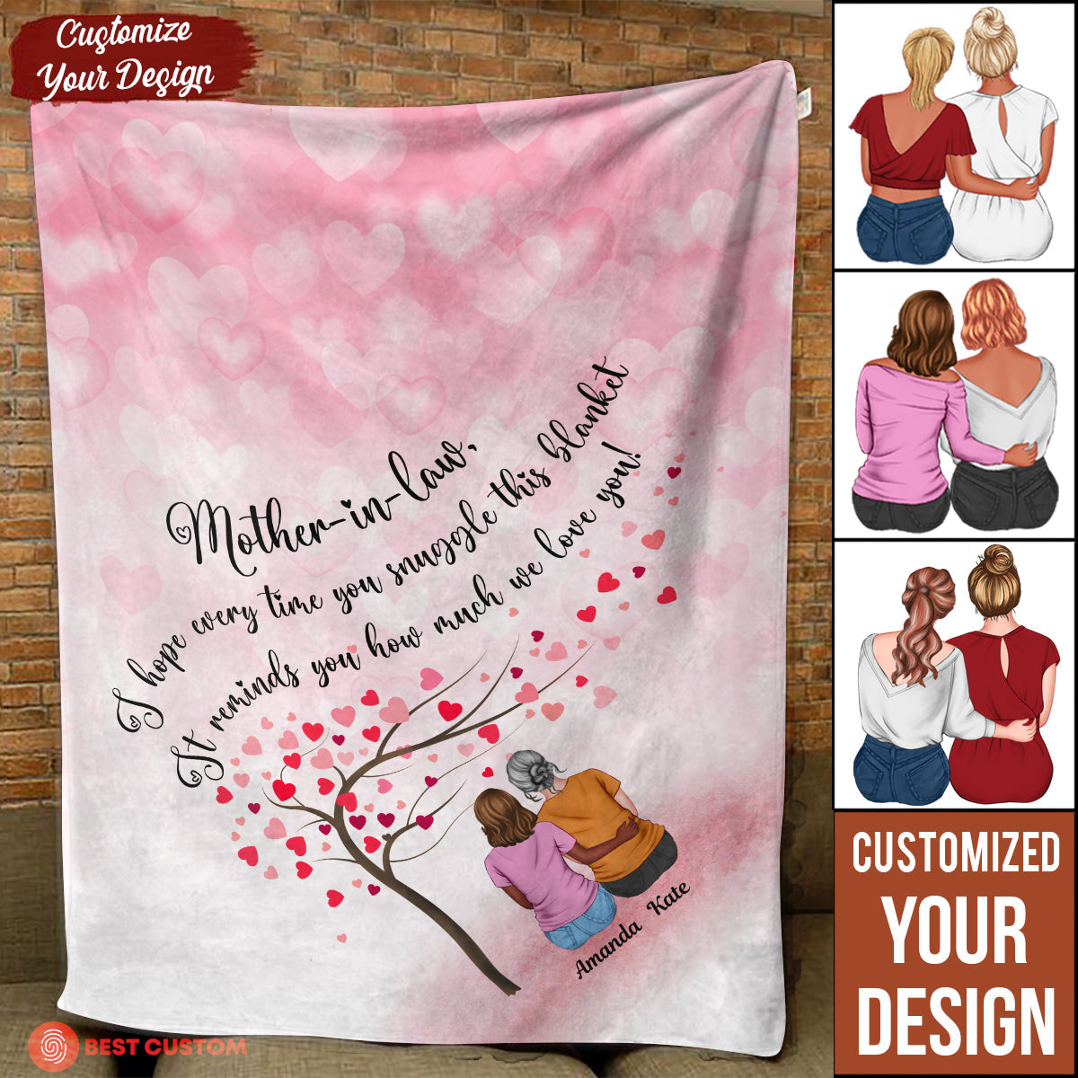 Snuggle This Blanket, Mom - Personalized Blanket - Mother's Day, Gift For mother-in-law bn-fb_9127c5db-44a3-4792-8061-f68b5c1668bb.jpg