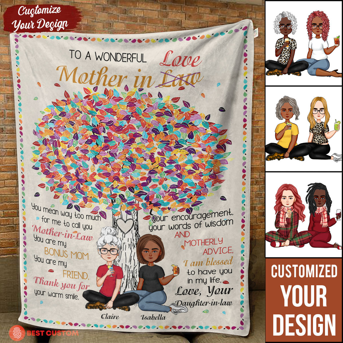 To A Wonderful Mother In love - Personalized Blanket - Mother's day Gift, Gift For Mother-in-Law bn-fb_a5401d2a-ac28-42ff-b165-cbf2b88d90f8.jpg