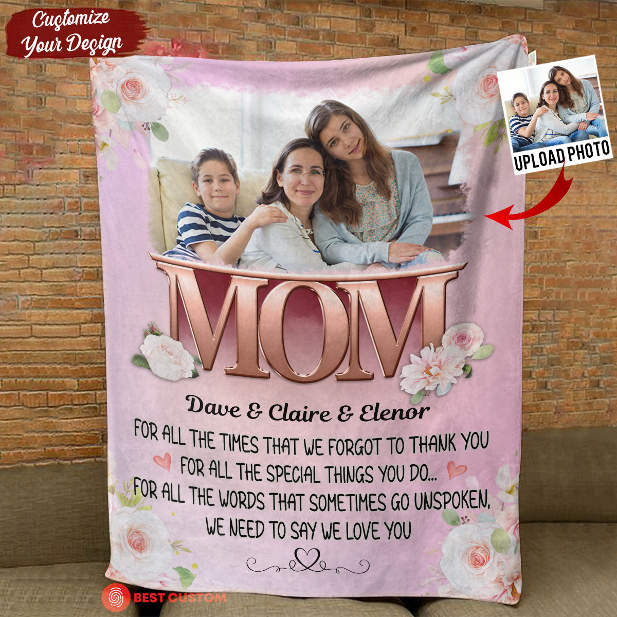 We Need To Say We Love You Mum - Personalized Blanket - Birthday Mother's Day Gift For Mom, Mum bn-fb_ba0e29e2-4e00-4fca-8f24-f4ff821b9047.jpg