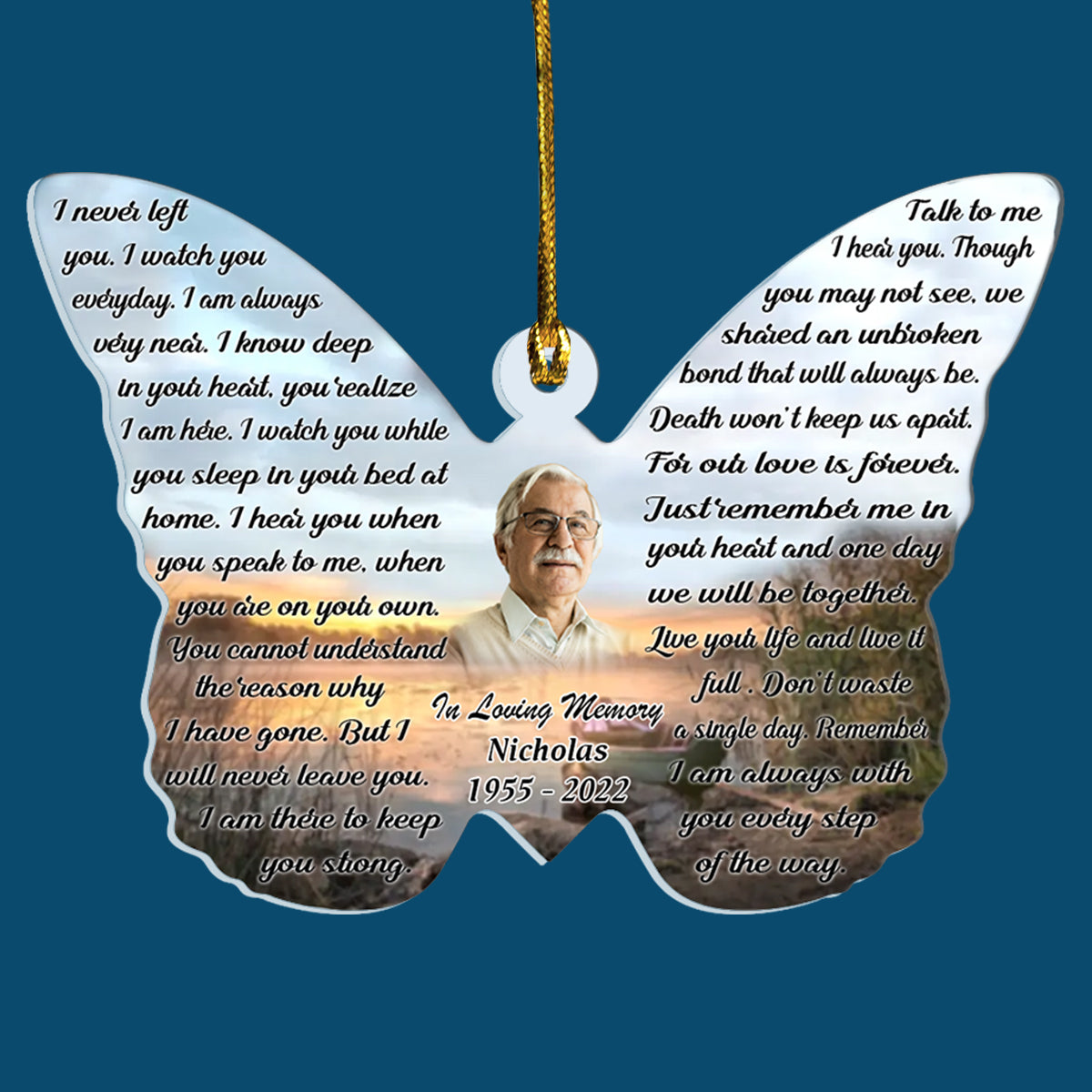 As I Sit In Heaven Custom Photo - Personalized Shape Ornament - Gift For Family, Memorial, Christmas Gift bn-gg_4fa55a1e-0b0c-41b2-b604-d417e327a8fd.jpg