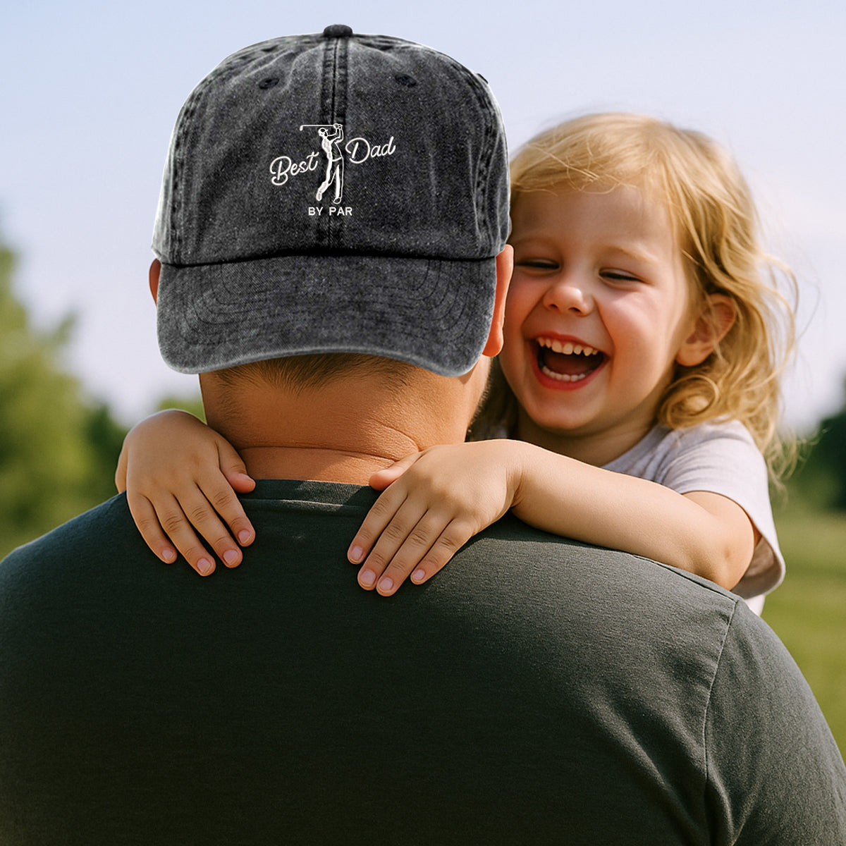 Embroidery Best Dad By Par Cap, Dad Golf Cap, Fathers Day Gift, Embroidery Golf Cap, Daddy Birthday Gift, Golf Player Cap