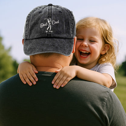 Embroidery Best Dad By Par Cap, Dad Golf Cap, Fathers Day Gift, Embroidery Golf Cap, Daddy Birthday Gift, Golf Player Cap