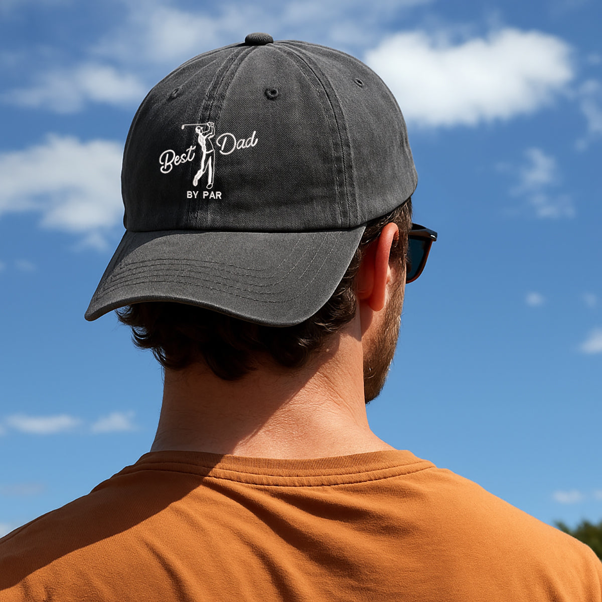 Embroidery Best Dad By Par Cap, Dad Golf Cap, Fathers Day Gift, Embroidery Golf Cap, Daddy Birthday Gift, Golf Player Cap