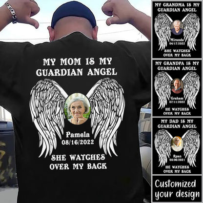 My Dad Is My Guardian Angel - Personalized Shirt - Memorial Gift For Family, Remembrance, Grief Gift, Sympathy Gift bnfb_d280c471-e26c-45b7-9b2d-2735a6b248de.jpg