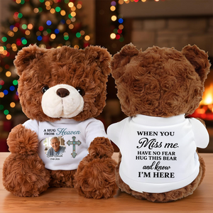 Hug This Bear Cross - Personalized Teddy Bear