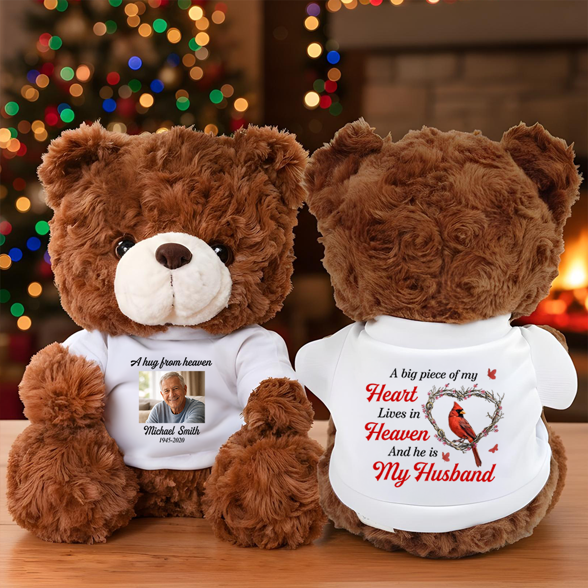 A Big Piece Of My Heart Lives In Heaven Teddy Bear