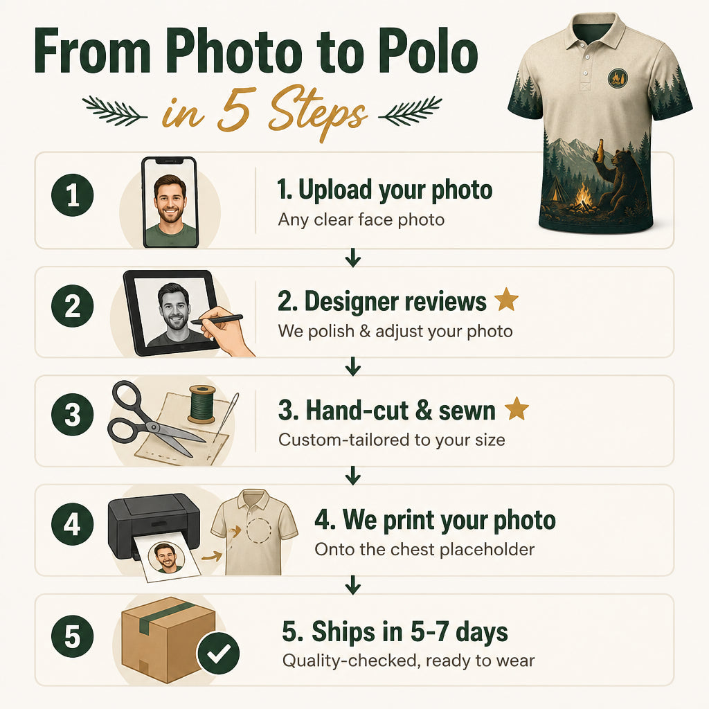 Beer + Camping Story AOP Polo - Polo shirt - All over printed c05d7f64-538c-423d-8d3f-25da5e5f6d88.jpg
