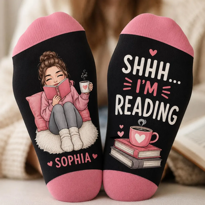 Personalized Book Lover Socks – Custom Name “Shhh I’m Reading” Socks, Cozy Bookworm Gift For Women, Cute Reading Socks or Her c18f74da-ec36-4a5f-9e8b-5a48da7597eb--pp_converted.png
