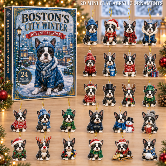 Boston's City Winter Advent Calendar 2026 - 24-Day Festive Countdown, Acrylic Charms Blind Box - Gift For Dog Lovers c1f8270f-ac4b-4441-a4d0-abec267b2537-boston-text.png