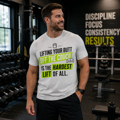 Hardest Lift Off The Couch — Gym Motivation Tee - T-Shirt - All over printed c2439bbb-b262-48d8-9954-ce3bb1860f59.jpg