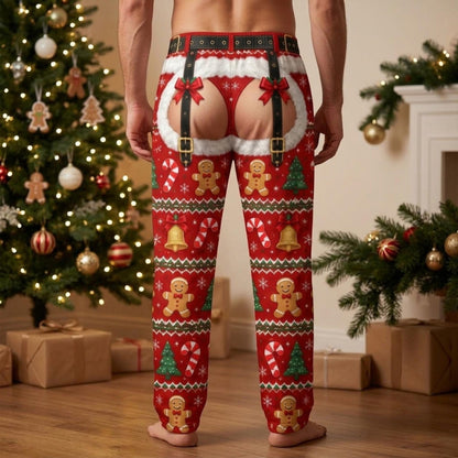 Men's Ugly Christmas Pajama Pants: Fake Chaps Gingerbread Thong Gag Gift c294b09b-52a1-490d-867c-adc88cd69cf0-2.jpg