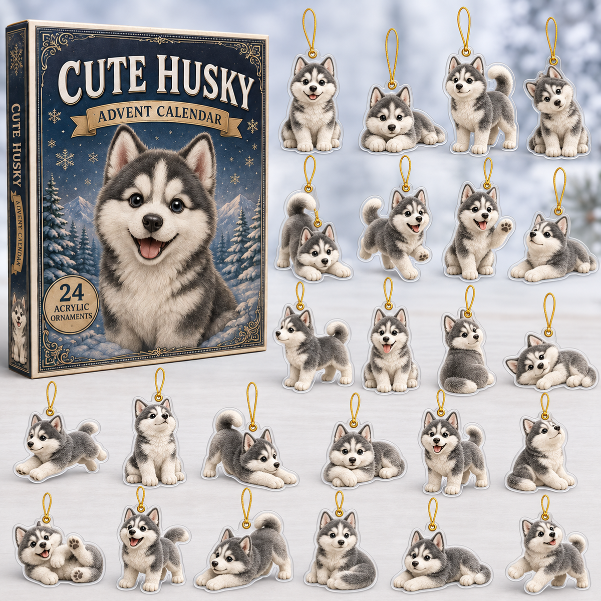 Cute Husky Advent Calendar 2026 - 24-Day Festive Countdown, Acrylic Charms Blind Box - Gift For Dog Lovers c2cbaa18-f54e-4a9d-9d13-3eefaf229016-husky-box-charms.png