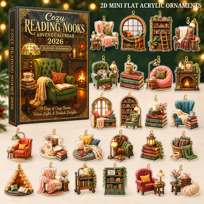 Cozy Reading Nooks Advent Calendar 2026 - 24-Day Festive Countdown, Acrylic Charms Blind Box - Gift For Reading Lovers c3b9df8b-8e50-4da6-95b9-20d2bf5488bb-reading-text.png