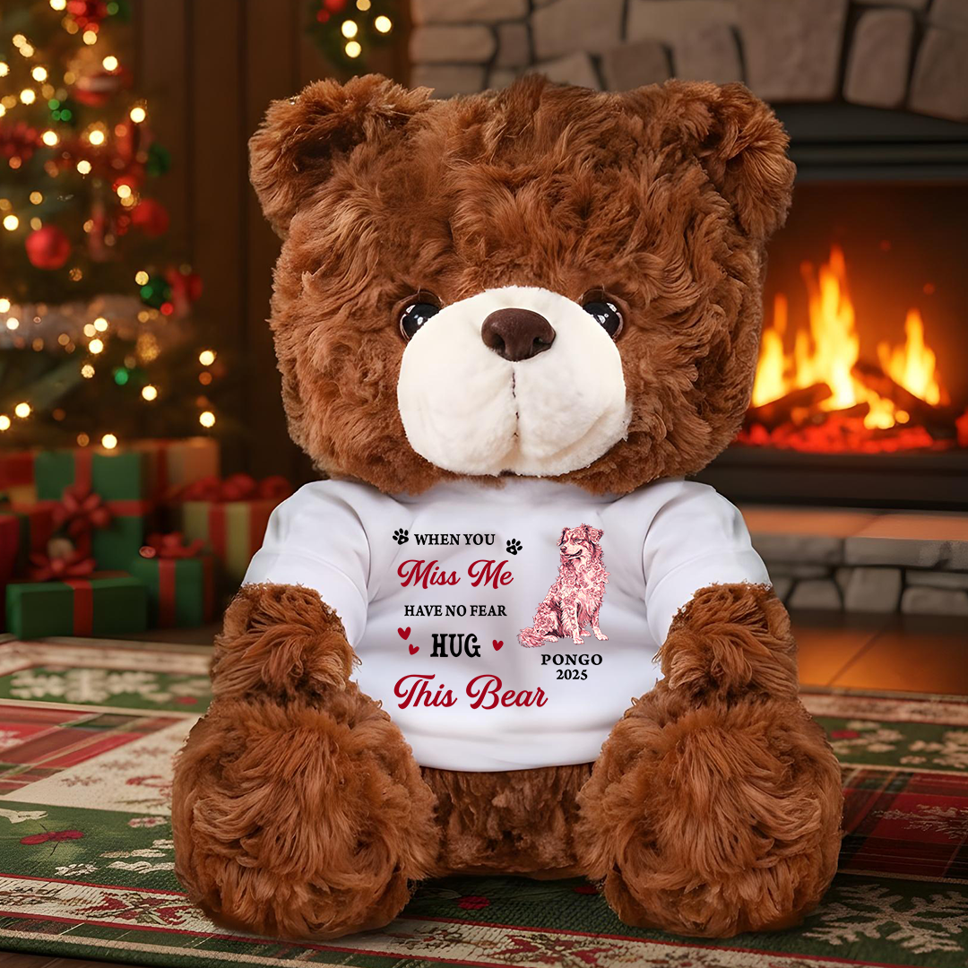 A Hug From Heaven Flower Forever In My Heart Teddy Bear - Memorial Gift - Personalized Plush Bear c3c9481c-b7ed-48b6-a011-ea84d8a34b5c-2.png