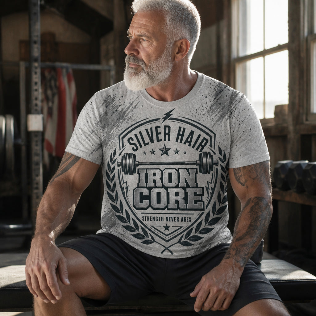 Silver Hair Iron Core – Strength Tee - T-Shirt - All over printed c41918ad-7e6e-4ff4-9562-5adbb508ee3a.jpg