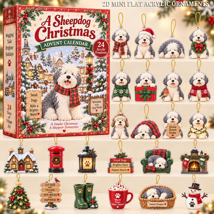 A Sheepdog Christmas Advent Calendar 2026 - 24-Day Festive Countdown, Acrylic Charms Blind Box - Gift For Old English Sheepdog Lovers c64223d7-1359-400e-80dd-472c036912e7-sheepdog-text.png