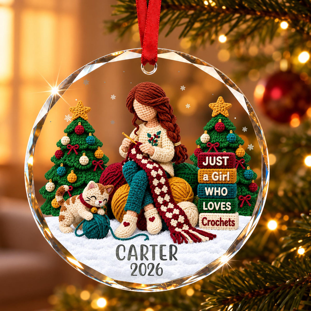 Personalized Crochet Ornament 2026, Crochet Lover Gift, Gift For Knitter, Yarn Lover Gift, Gifts for Crocheters, Knitting Christmas Ornament c7221176-6203-4bbd-b4f6-a3dd9391064f-2.jpg