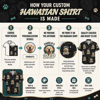 Pet Name’s Dad – AOP Hawaiian Shirt (Photo + Name) - How it is made