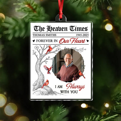 Custom Photo Acrylic Ornament - Personalized Christmas Memorial Sympathy Gifts For Loss Of Mom, Dad - Peaceful Rest In Angel Wings c77a4bd2-d33f-4918-81d3-126ae97764d3-1_2.jpg