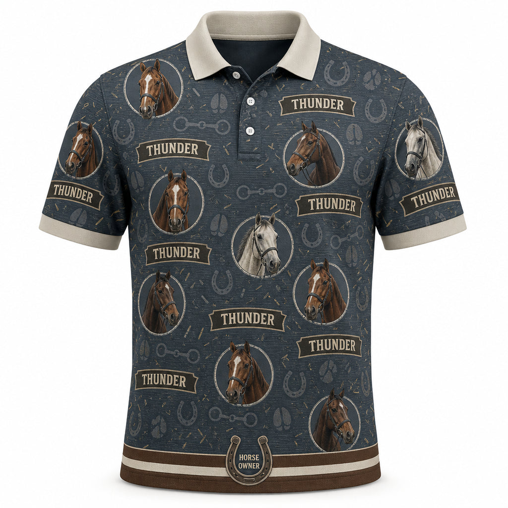 Custom Horse Photo Polo - Hero