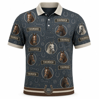 Custom Horse Photo Polo - Hero