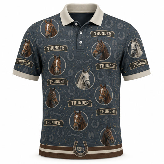 Custom Horse Photo Polo - Hero