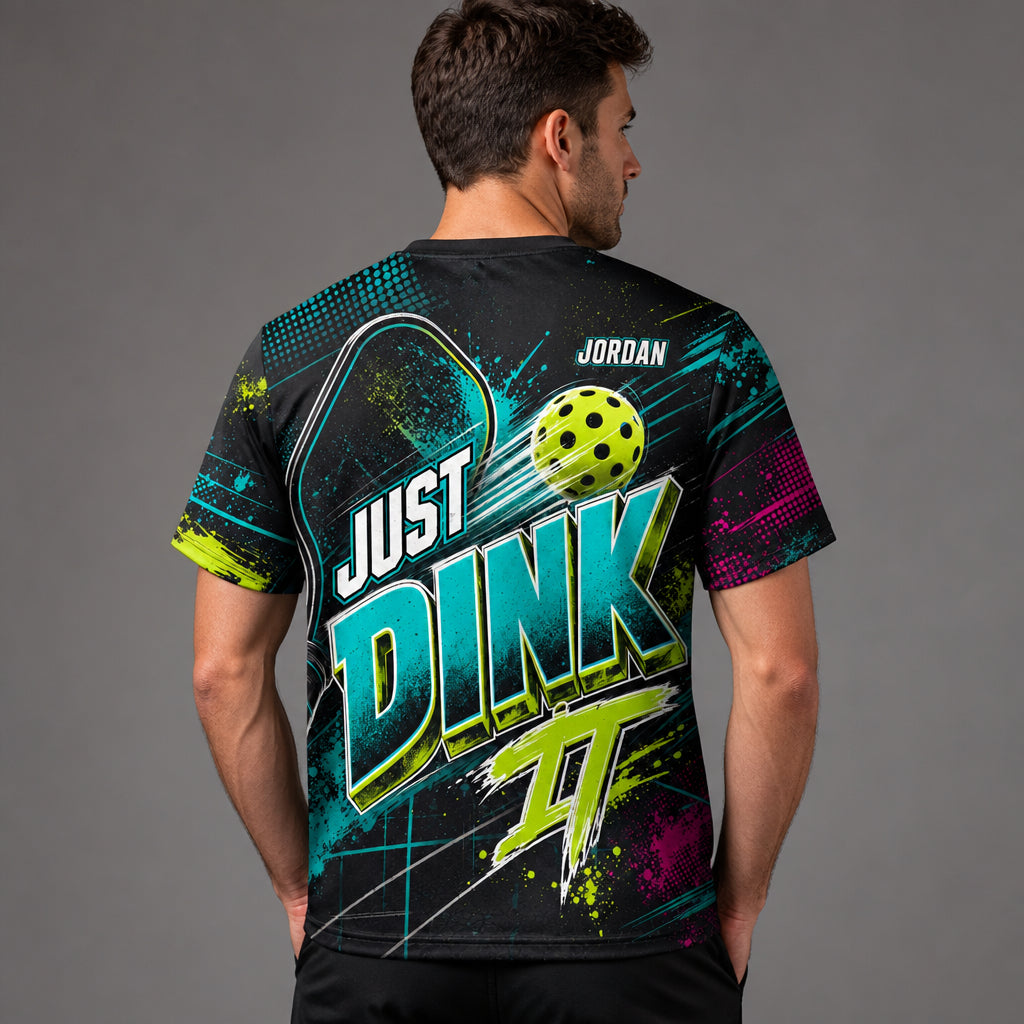 Just Dink It Graffiti AOP Team Tee - Personalized T-Shirt - All over printed c8167dd7-8394-4d40-8b84-a056387d6f1d.jpg