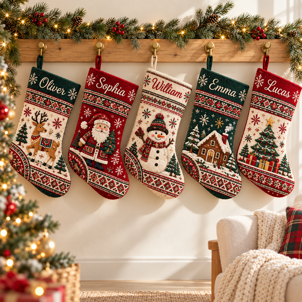 Personalized Christmas Stocking, Custom Name Printed Holiday Sock, Reindeer Santa Snowman Family Mantel Decor, Xmas Keepsake Gift c81d49ef-a7b7-4579-b931-cc0d513d5db6-banner-1.png
