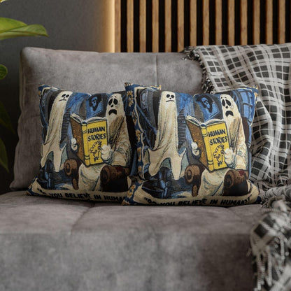Do You Believe in Humans? Halloween Ghost Pillowcase, Spooky Reading Pillow Cover, Fall Home Decor c8329a41-5c30-41c8-8bf3-ee2592be4627-km4.jpg