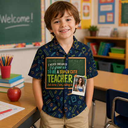 Super Cute Teacher — Photo AOP Kids Hawaiian Shirt - Personalized Hawaiian Kids Shirt - AOP c83462da-751f-43b2-898a-d3a200b35aca.jpg